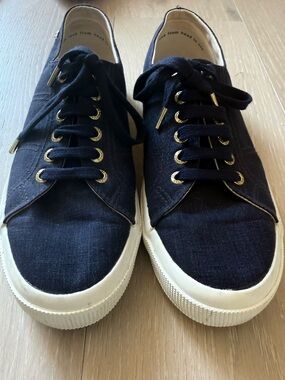 Superga x Jennifer Meyer Limited Edition 2750 Canvas/Linen Sneakers - Size  W8.5
